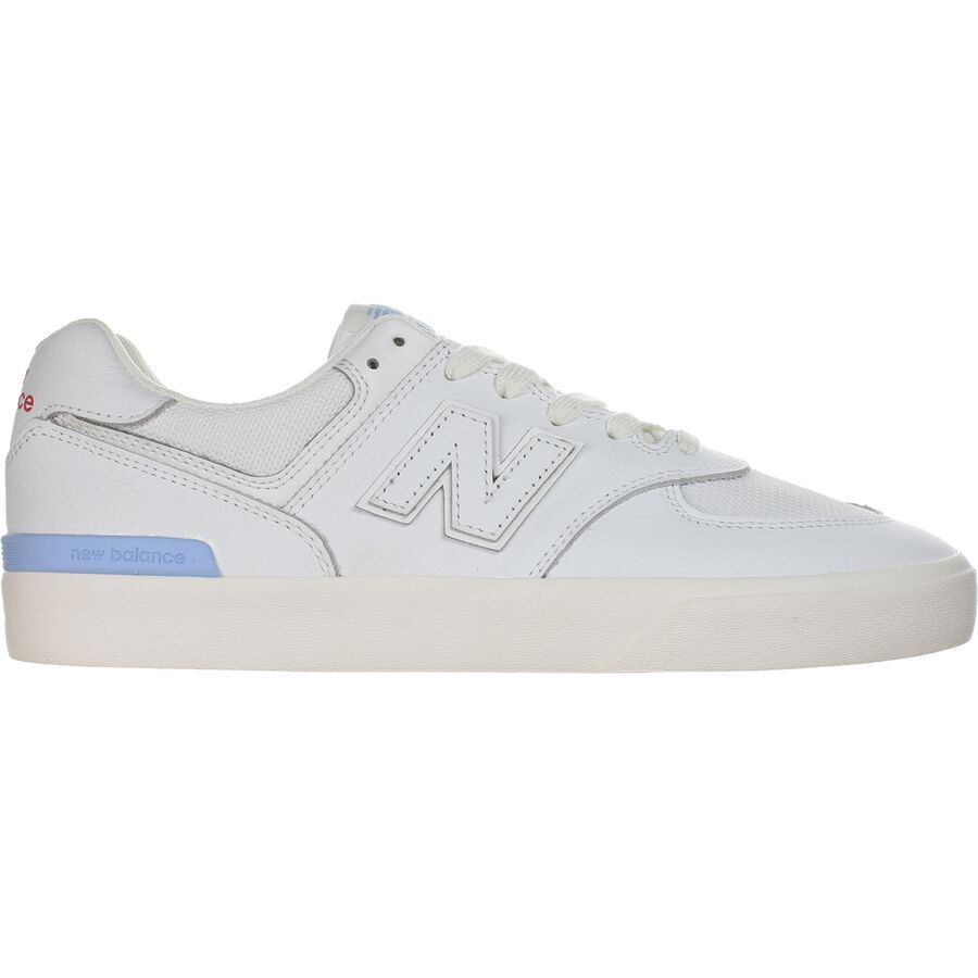 (取寄) ニューバランス メンズ ミューメリック 574 バルク シューズ - メンズ New Balance men Numeric 574 Vulc Shoe - Men's White/Baby Blue