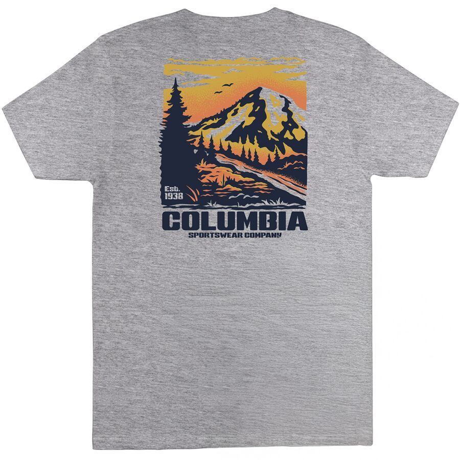 (取寄) コロンビア メンズ ショートスリーブ T-シャツ - メンズ Columbia men Cenat Short-Sleeve T-Shirt - Men's Grey Heather