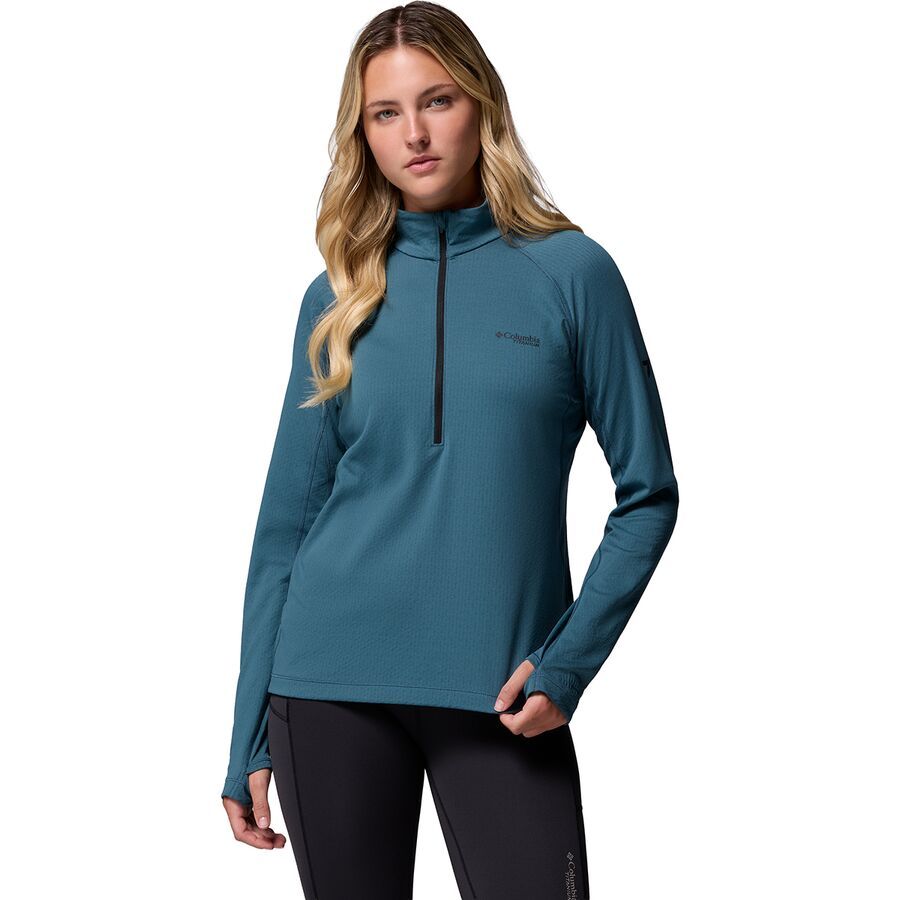(取寄) コロンビア レディース 1/2-ジップ トップ - ウィメンズ Columbia women DriVenture 1/2-Zip Top - Women's Everblue/Black 19,440円