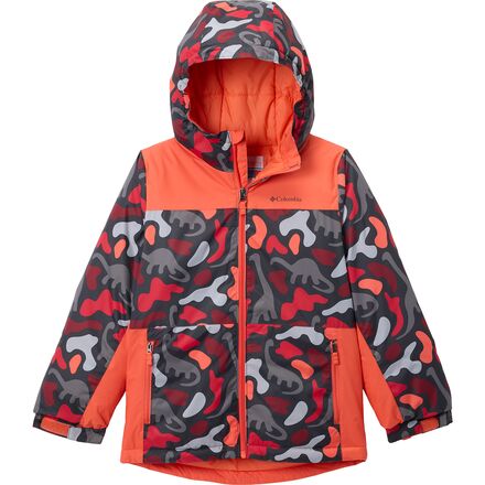 (取寄) コロンビア ボーイズ ライトニング リフト Iv プリンテッド ジャケット - ボーイズ Columbia boys Lightning Lift IV Printed Jacket - Boys' Shark Dinoflauge/Zing｜スウィートラグ