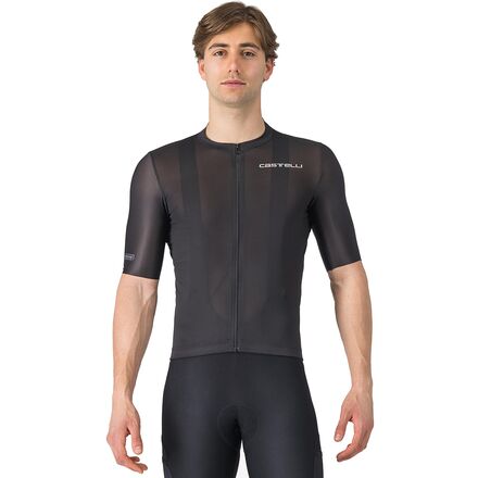 (取寄) カステリ メンズ アンリミテッド エントラータ 3 ショートスリーブ ジャージ - メンズ Castelli men Unlimited Entrata 3 Short-Sleeve Jersey - Men's Light Black｜スウィートラグ
