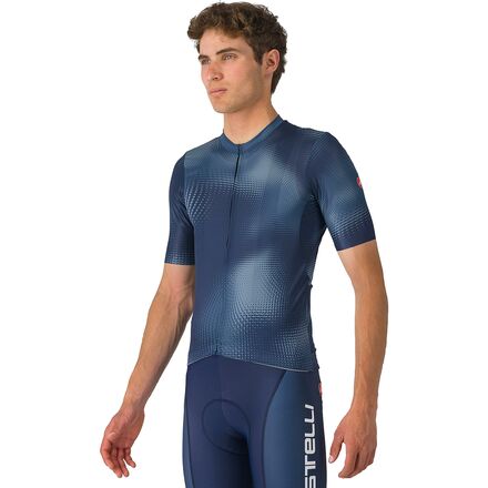 (取寄) カステリ メンズ ショートスリーブ ジャージ - メンズ Castelli men Vortice Short-Sleeve Jersey - Men's Belgian Blue/Light Steel Blue｜スウィートラグ