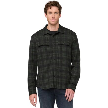 (取寄) デュア メンズ パフォーマンス フランネル ボタンダウン シャツ - メンズ DU/ER men Performance Flannel Button-Down Shirt - Men's Heather Pest Plaid|スウィートラグ