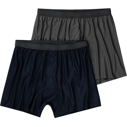 (取寄) エクスオフィシオ メンズ ギブンゴー 2.0 ボクサー - 2-パック - メンズ ExOfficio men Give-N-Go 2.0 Boxer - 2-Pack - Men's Navy/Steel Onyx｜スウィートラグ 14,469円