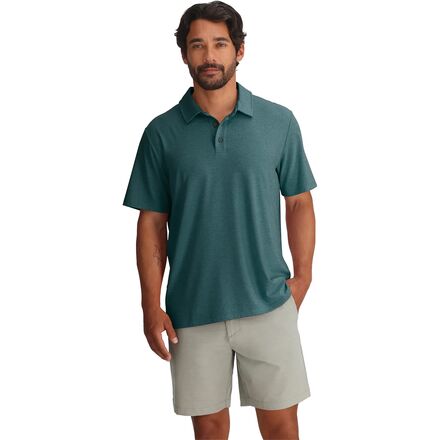 (取寄) フリーフライ メンズ バンブー フレックス ポロ リ シャツ - メンズ Free Fly men Bamboo Flex Polo II Shirt - Men's Heather Sea Pine|スウィートラグ
