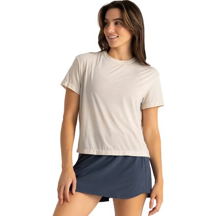 (取寄) フリーフライ レディース エレベート ライトウェイト T-シャツ - ウィメンズ Free Fly women Elevate Lightweight T-Shirt - Women's Heather Birch|スウィートラグ