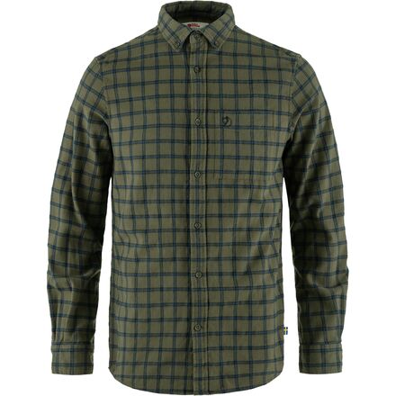 (取寄) フェールラーベン メンズ フランネル シャツ - メンズ Fjallraven men Ovik Flannel Shirt - Men's Laurel Green/Indigo Blue|スウィートラグ