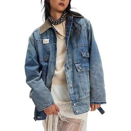 (取寄) フリーピープル レディース スウィート トーク デニム バーン コート - ウィメンズ Free People women Sweet Talk Denim Barn Coat - Women's Century Wash｜スウィートラグ