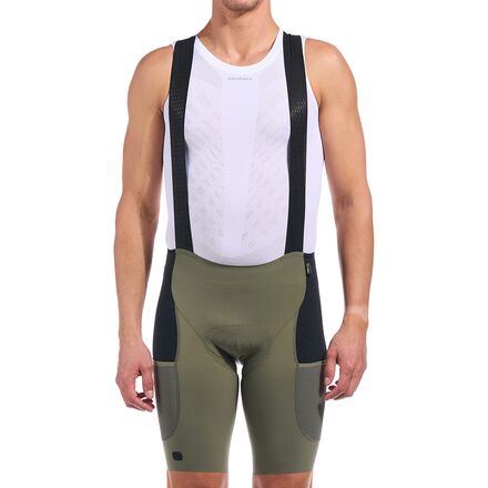 (取寄) ジョルダーナ メンズ ビヨンド グラベル カーゴ ビブ ショート - メンズ Giordana men Beyond Gravel Cargo Bib Short - Men's Olive｜スウィートラグ