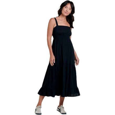 (取寄) トードアンドコー レディース タージ ヘンプ ティアード ミディ スリーブレス ドレス - ウィメンズ Toad&Co women Taj Hemp Tiered Midi Sleeveless Dress - Women's Black|スウィートラグ