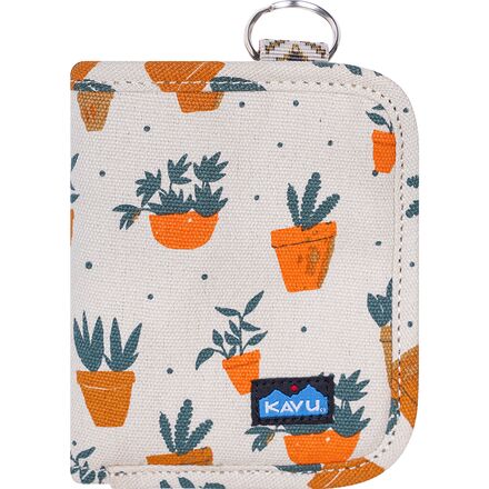 (取寄) カブー レディース ジッピー ウォレット - ウィメンズ KAVU women Zippy Wallet - Women's Potted Plants｜スウィートラグ
