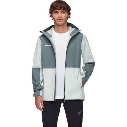 (取寄) マムート メンズ リナード ガイド HS フーデット ジャケット - メンズ Mammut men Linard Guide HS Hooded Jacket - Men's Silver Sage/Strata｜スウィートラグ