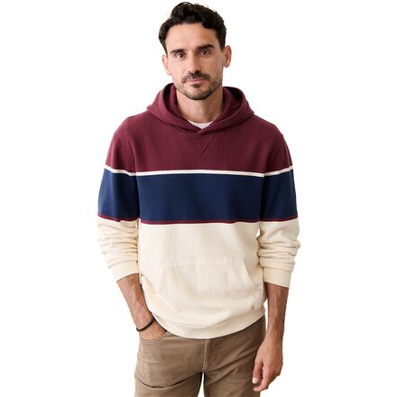 (取寄) マリンレイヤー メンズ リラックスド-フィット クラウド 9 フリース ブーディ - メンズ Marine Layer men Relaxed Cloud 9 Fleece Hoodie - Men's Burgundy/Navy|スウィートラグ