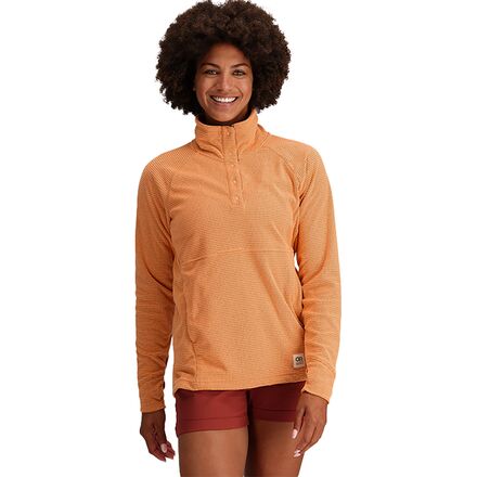 (取寄) アウトドア リサーチ レディース トレイル ミックス スナップ プルオーバー - ウィメンズ Outdoor Research women Trail Mix Snap Pullover - Women's Orange Fizz｜スウィートラグ