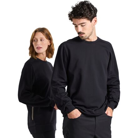 (取寄) メリノ クルー ネック スウェットシャツ Parmi Lifewear Merino Crew Neck Sweatshirt Black Beauty|スウィートラグ