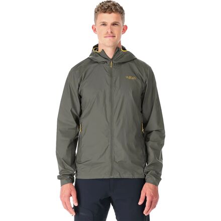 (取寄) ラブ メンズ バイタル ウインドシェル フーデット ジャケット - メンズ Rab men Vital Windshell Hooded Jacket - Men's Light Khaki|スウィートラグ
