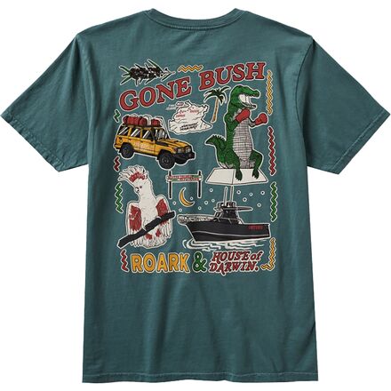 (取寄) ロアーク メンズ HOD ポストカード T-シャツ - メンズ Roark men Hod Postcard T-Shirt - Men's Forest|スウィートラグ