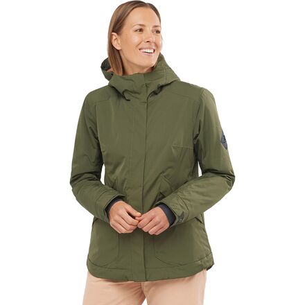 (取寄) サロモン レディース スノー リベル ジャケット - ウィメンズ Salomon women Snow Rebel Jacket - Women's Olive Night/Sirocco|スウィートラグ