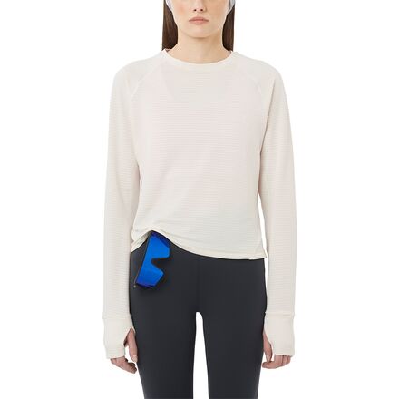 (取寄) サロモン レディース エッセンシャル ライトウォーム クルー - ウィメンズ Salomon women Essential Lightwarm Crew - Women's Whisper White|スウィートラグ