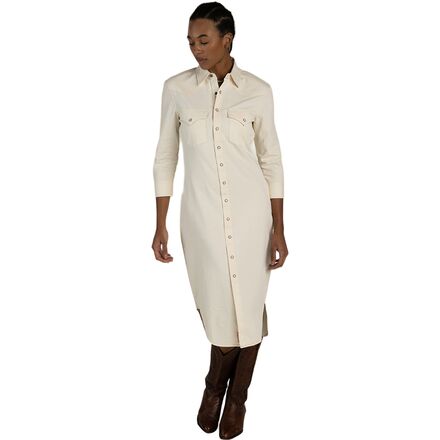 (取寄) レディース ザ アニー パール スナップ シャツドレス - ウィメンズ Sendero Provisions Co. women The Annie Pearl Snap Shirtdress - Women's Ecru｜スウィートラグ