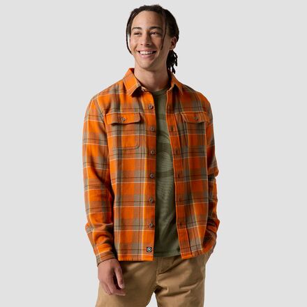 (取寄) バックカントリー メンズ ベンチャー ミッドウエイト フランネル シャツ - メンズ Backcountry men Venture Midweight Flannel Shirt - Men's Boundary Orange Drifter Plaid｜スウィートラグ