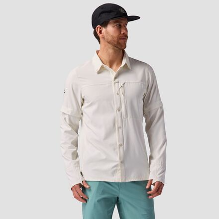 (取寄) バックカントリー メンズ タホ ウーブン コンバーチブル スナップ-アップ シャツ - メンズ Backcountry men Tahoe Woven Convertible Snap-Up Shirt - Men's Egret｜スウィートラグ