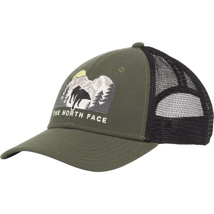 (取寄) ノースフェイス エンブロイダー マダー トラッカー ハット The North Face Embroidered Mudder Trucker Hat New Taupe Green/Bear Graphic｜スウィートラグ