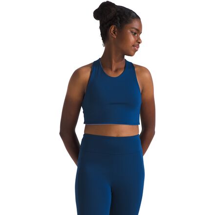 (取寄) ノースフェイス ガールズ ネバー ストップ リバーシブル タンクレット - ガールズ The North Face girls Never Stop Reversible Tanklette - Girls' Estate Blue/Virtual Blue｜スウィートラグ
