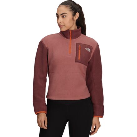 (取寄) ノースフェイス レディース 1/4-ジップ ジャケット - ウィメンズ The North Face women Yumiori 1/4-Zip Jacket - Women's Mars Dust/Sumac/Solar Flare｜スウィートラグ