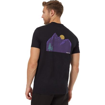(取寄) テンツリー メンズ サンセット マウンテン T-シャツ - メンズ Tentree men Sunset Mountain T-Shirt - Men's Meteorite Black/Petunia｜スウィートラグ