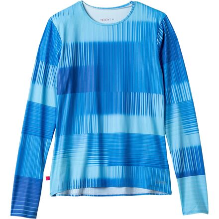 (取寄) テリーバイシクルズ レディース ソレイユ ロング-スローブ トップ - ウィメンズ Terry Bicycles women Soleil Long-Sleeve Top - Women's Parallel Blue｜スウィートラグ