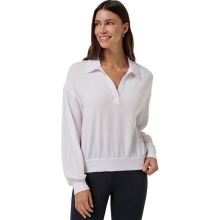 (取寄) トラヴィスマシュー レディース クラウド テリー ロング-スローブ シャツ - ウィメンズ TravisMathew women Cloud Terry Long-Sleeve Shirt - Women's White｜スウィートラグ