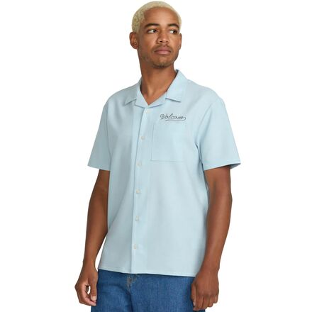 (取寄) ボルコム メンズ オーティス ストーン ショートスリーブ シャツ - メンズ Volcom men Otis Stone Short-Sleeve Shirt - Men's Carolina Blue｜スウィートラグ