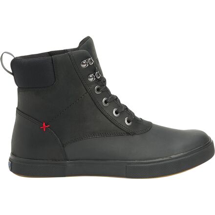 (取寄) エクストラタフ メンズ アンクル 6インチ レース レザー デック ブーツ - メンズ Xtratuf men Ankle 6in Lace Leather Deck Boot - Men's Black｜スウィートラグ