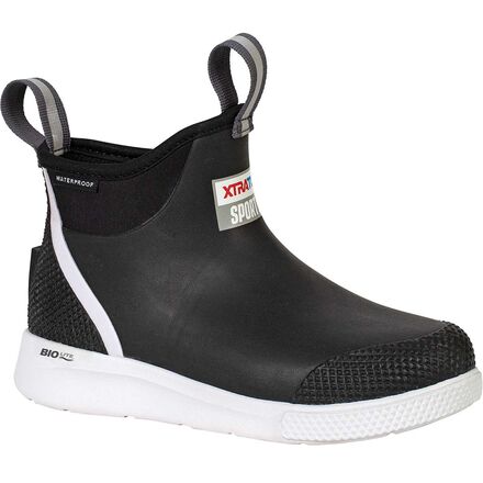 (取寄) エクストラタフ レディース アンクル 6インチ スポーツ デック ブーツ - ウィメンズ Xtratuf women Ankle 6in Sport Deck Boot - Women's Black｜スウィートラグ