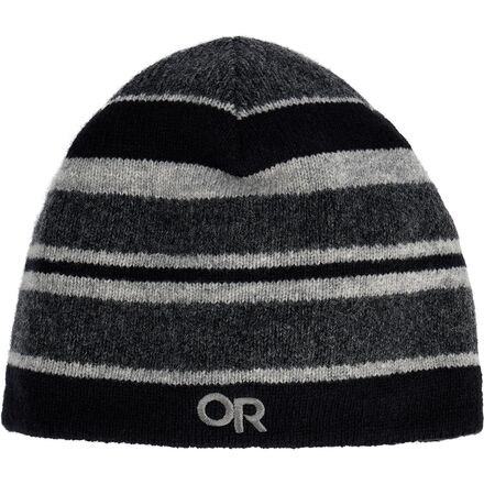 (取寄) アウトドア リサーチ スピッツベルゲン ウインドストッパー ビーニー Outdoor Research Spitsbergen Windstopper Beanie Black/Storm｜スウィートラグ