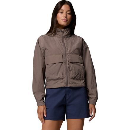 (取寄) コロンビア レディース クロップド カーゴ ウィンドブレーカー - ウィメンズ Columbia women Paracutie Cropped Cargo Windbreaker - Women's Iron|スウィートラグ