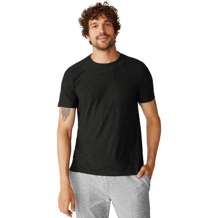 (取寄) ビヨンドヨガ メンズ オルウェイズ ビヨンド クルー T-シャツ 2.0 - メンズ Beyond Yoga men Always Beyond Crew T-Shirt 2.0 - Men's Darkest Night｜スウィートラグ