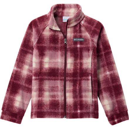 (取寄) コロンビア ガールズ ベントン スプリングス リ プリンテッド フリース ジャケット - ガールズ Columbia girls Benton Springs II Printed Fleece Jacket - Girls' Eraser Pink Omblur|スウィートラグ