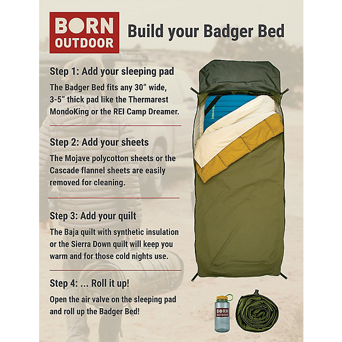 卸売 取寄 ボーンアウトドア バジャー ベッド Born Outdoor Badger Bed