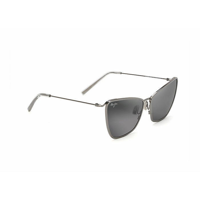 取寄) マウイ ジム プアケニクニ ポーラライズド サングラス Maui Jim Maui Jim Puakenikni Polarized  Sunglasses Shiny Gunmetal Neutral Grey 眼鏡・サングラス 