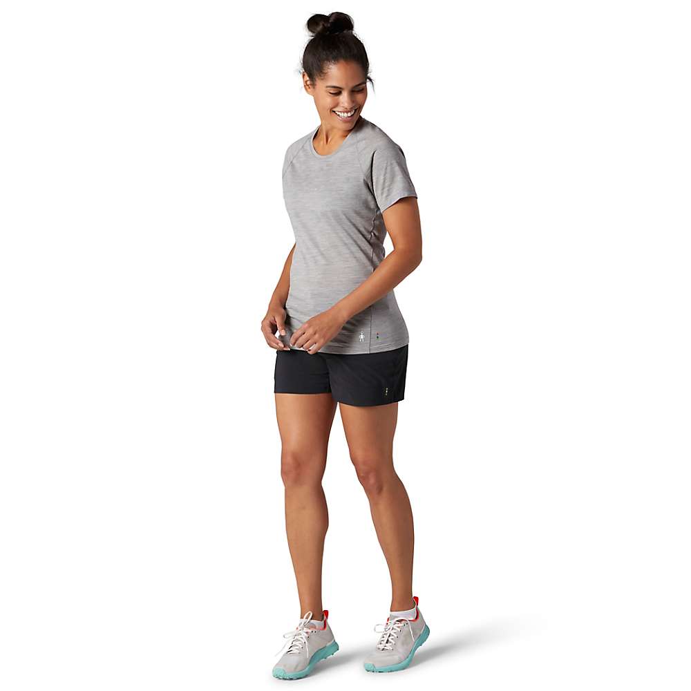 美品 取寄 スマートウール ウィメンズ メリノ 150 ベースレイヤー― Ss トップ Smartwool Women's Merino  Baselayer SS Top Light Grey Heather