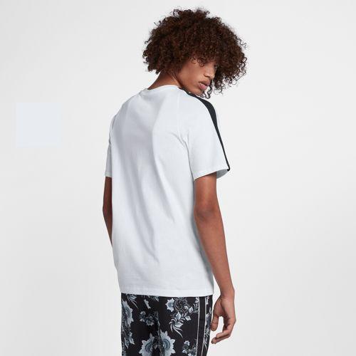 nike耐克人t shatsuroshianfurorarufuyuchura花纹标识t恤白nike men
