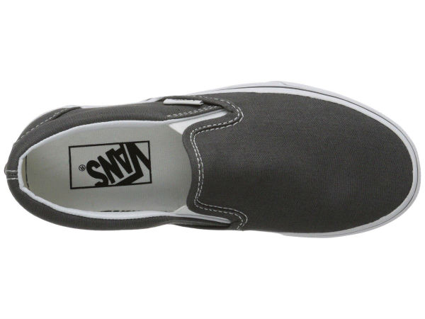 vans classic slip on charcoal