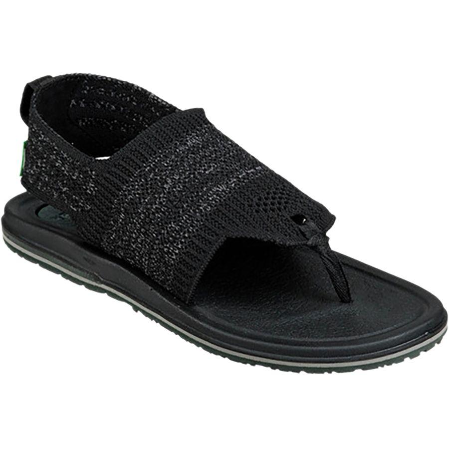 最新な その他 Knit 3 Yoga Women Sanuk スリング サンダル 3ニット ヨガ レディース 取寄 サヌーク Sandal Black Sling Www Wbnt Com