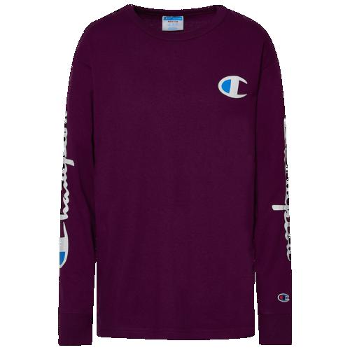 champion t shirt womens purple