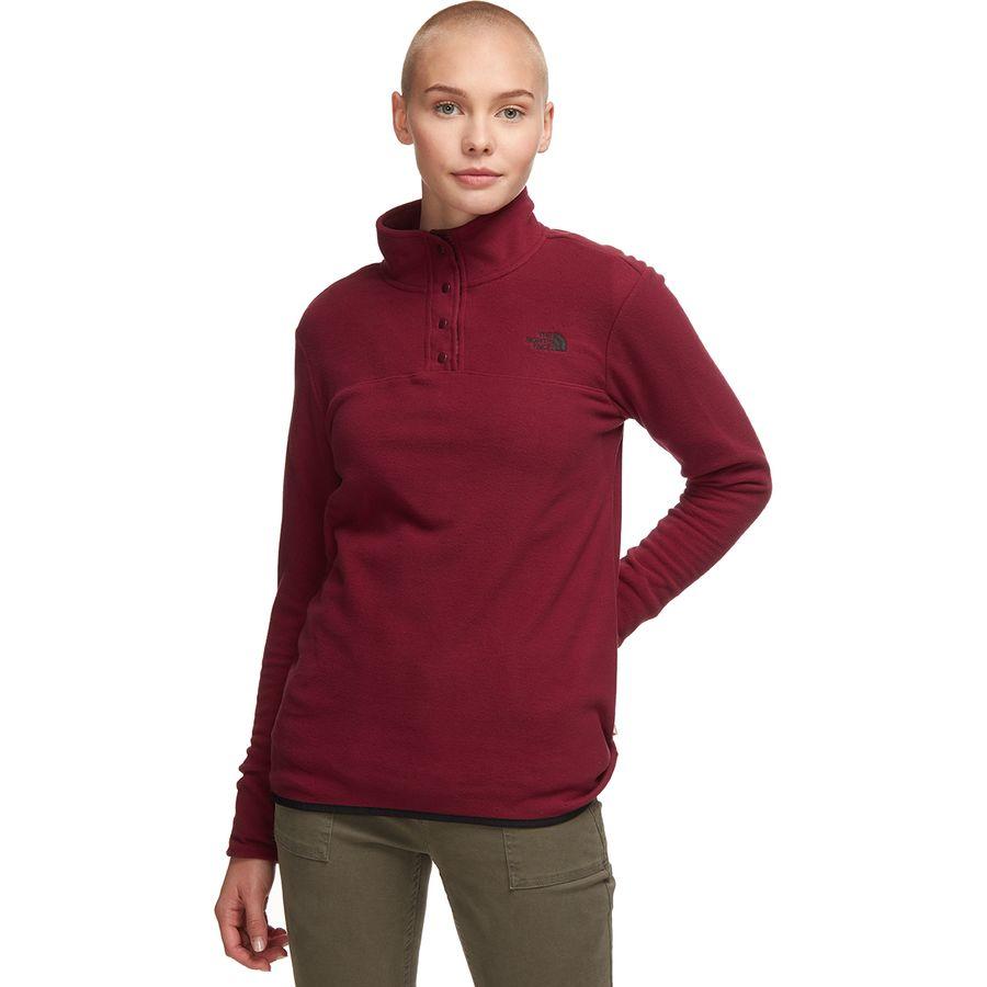 the north face women's snap it fleece pullover