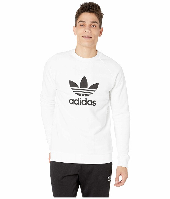 価格は安く スウェット トレーナー Adidas トレーナー クルー トレフォイル メンズ オリジナルス 取寄 アディダス Originals White Sweatshirt Crew Trefoil Men S Dgb Gov Bf