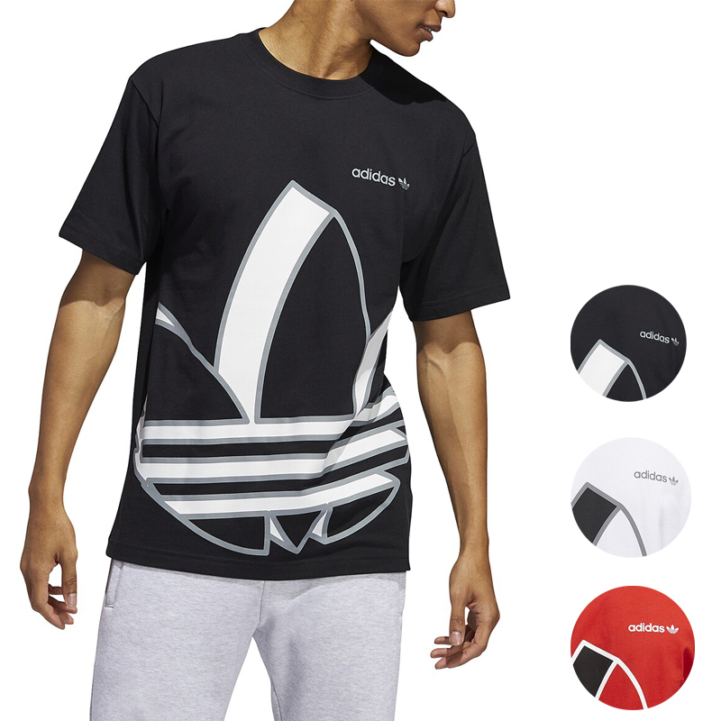 楽天市場 アディダス Tシャツ メンズ 半袖 ブラック ホワイト レッド ビッグ トレフォイル ロゴ ロンt ショートスリーブ Tシャツ Adidas Originals Big Trefoil T Shirt スウィートラグ