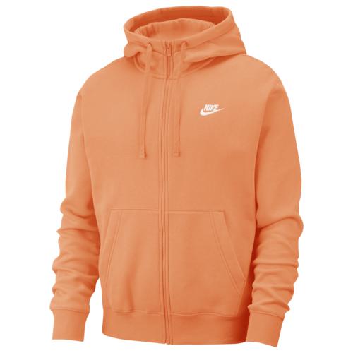 nike orange zip hoodie